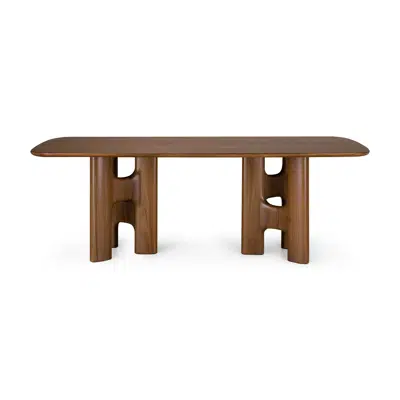 imagen para Flow dining table - varnished teak - wild brown - rectangular - 220 x 110 x 76 cm