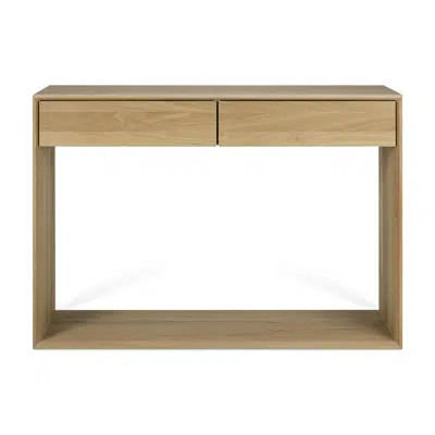 Image for Nordic console - oak - 2 drawers - 120x40x85 cm