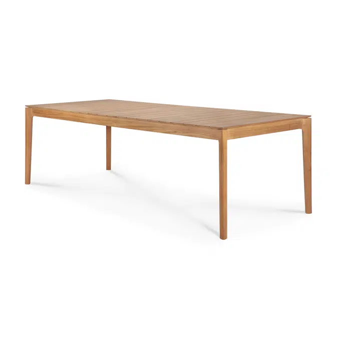 Bok outdoor table - teak - rectangular - 250x100x76 cm