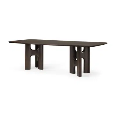 Image for Flow dining table - varnished mahogany - rose brown - rectangular 250x113x76 cm