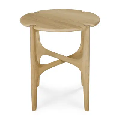 画像 PI side table - oak - round - 47x47x50 cm