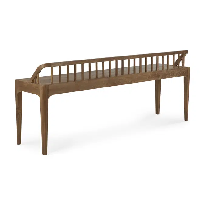 Spindle bench - reclaimed teak - 150x35x60 cm