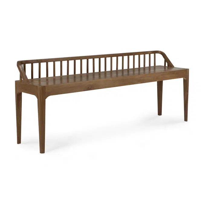 Spindle bench - reclaimed teak - 150x35x60 cm