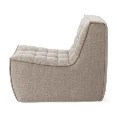 Image for N701 modular sofa - Beige fabric - 1 seater - 80x91x76 cm
