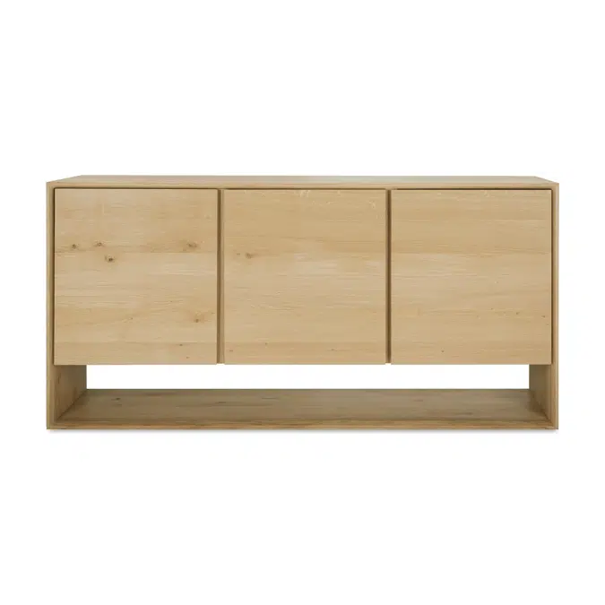 Nordic sideboard - oak - 3 doors - 158x45x78 cm