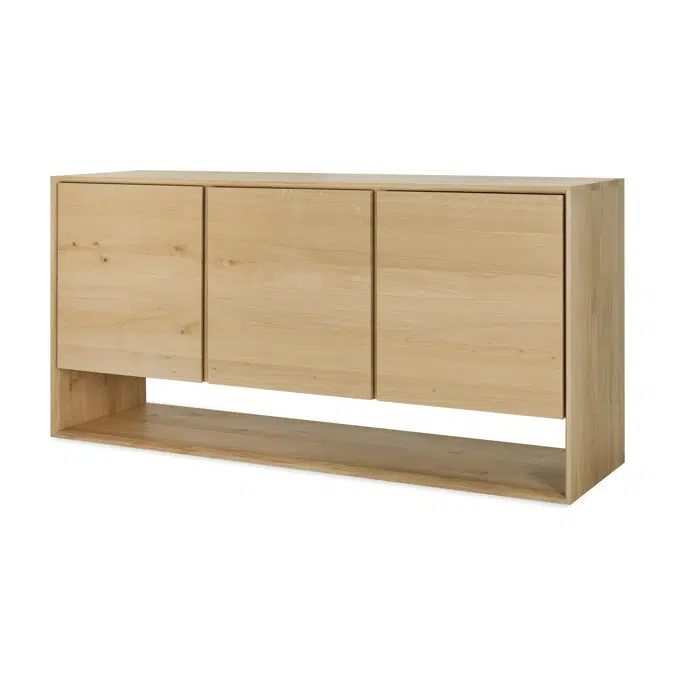 Nordic sideboard - oak - 3 doors - 158x45x78 cm