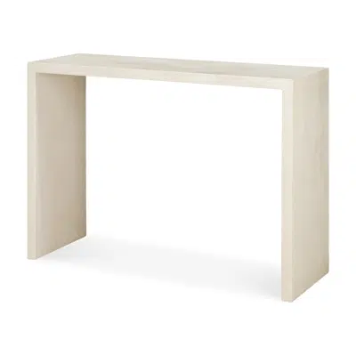 Image for Elements console - varnished Microcement - Off White - 120x40x85 cm