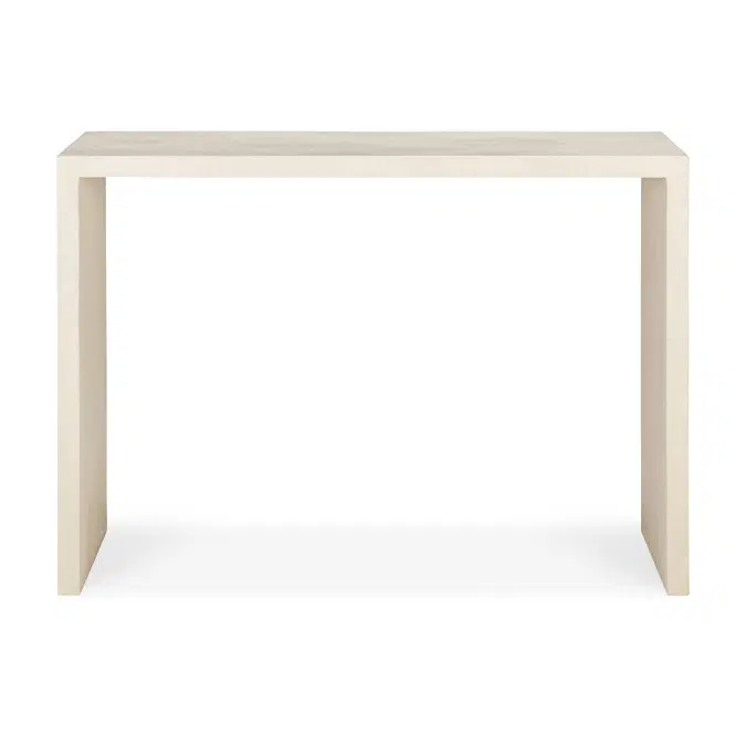 Elements console - varnished Microcement - Off White - 120x40x85 cm