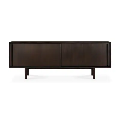 Image for Flow sideboard - varnished mahogany - rose brown - 2 sliding doors - 224x45x82 cm