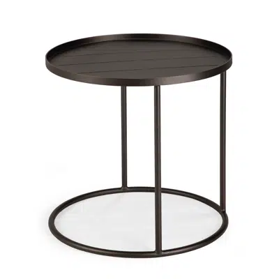 Image for Outdoor tray side table - aluminium - Dark Bronze - round - S - tray not included - 49 x 49 x 47 cm