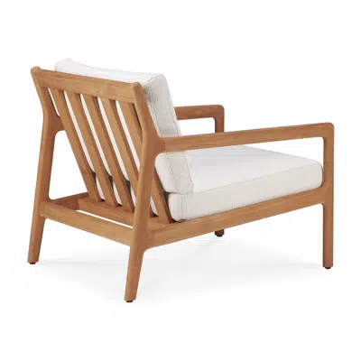 Image for Jack outdoor lounge chair - teak - Off White fabric - 76x90x74 cm