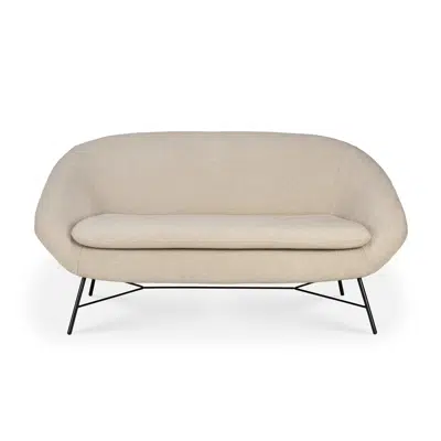 Image for Barrow sofa - Off White fabric - 2 seater - 141x79x71 cm