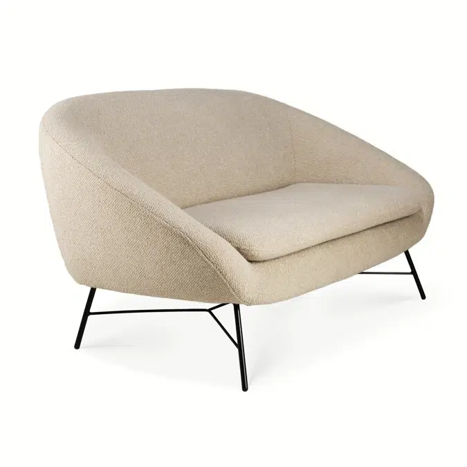 Barrow sofa - Off White fabric - 2 seater - 141x79x71 cm
