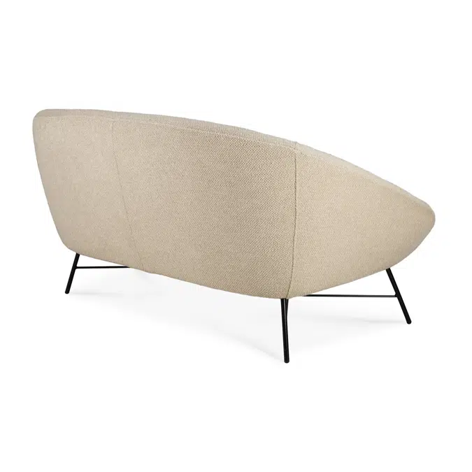 Barrow sofa - Off White fabric - 2 seater - 141x79x71 cm