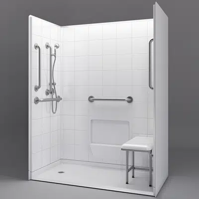 Image for 60" x 31" Freedom Accessible Showers, Left Drain - APF6030BF5PL