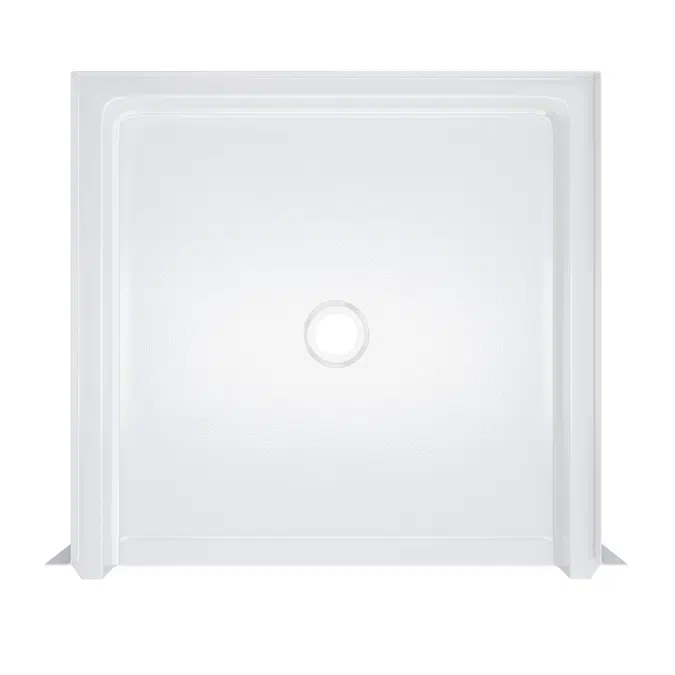 38 ½" x 37 ¼” ADA Transfer Shower Pan - Dual Receiver Flange - Title 24, Chapter 11B - APC3837BFPANRRF