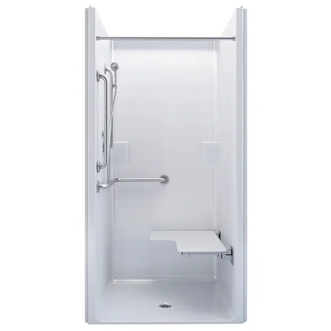 39" x 37½" Freedom ADA Transfer Shower, Left Valve Wall - APFQ3682BF75L