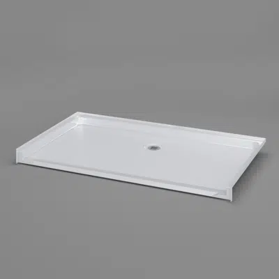 Image for 62" x 36" ADA Title 24 Roll In Shower Pan - Center-Rear Drain - APC6236BFPANC