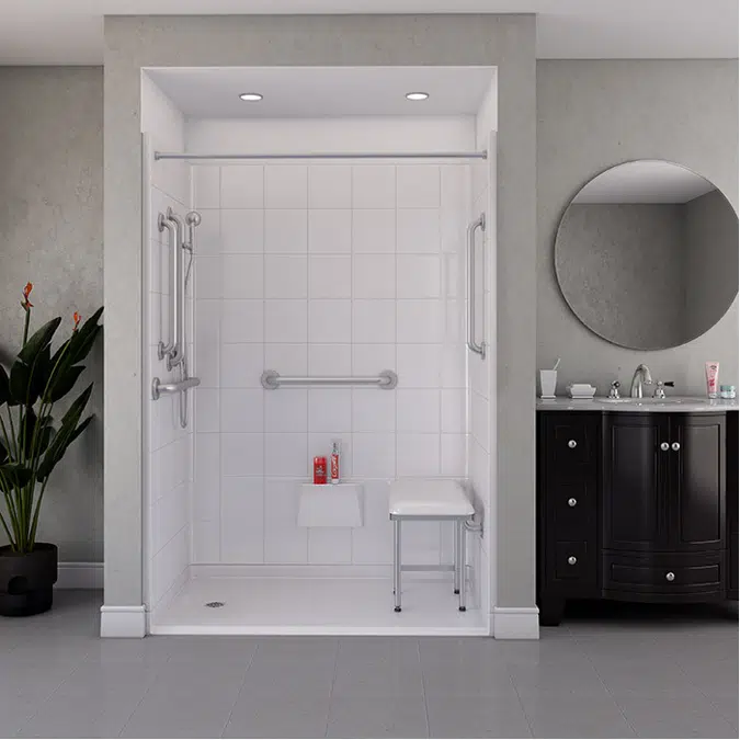 54" x 31" Freedom Barrier Free Shower, Left Drain - APF5430BF5PL