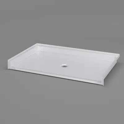 Image for 64" x 40" ADA Roll-in Shower Pan - Center Drain - Title 24 - APC6440BFPANC