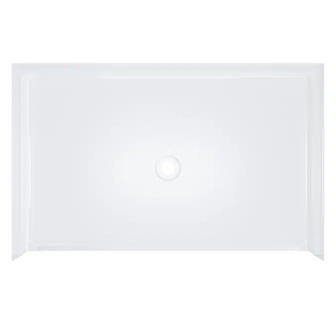 64" x 40" ADA Roll-in Shower Pan - Center Drain - Title 24 - APC6440BFPANC