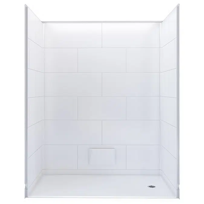 ADA Roll In Shower, 62 7/16" x 32 1/4" - Freedom Series - Right Drain - APF6232BF5PR