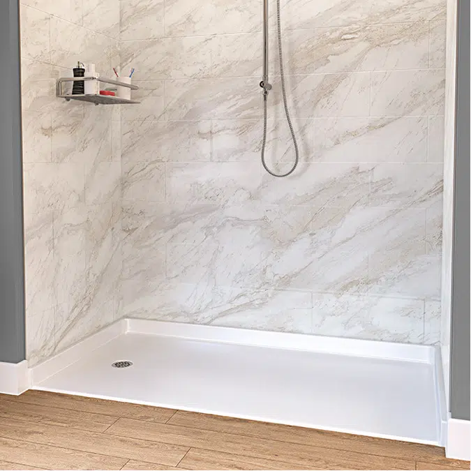 62 7/16" x 32 1/4" Freedom ADA Shower Pan, LEFT Drain - APF6232BFPANL