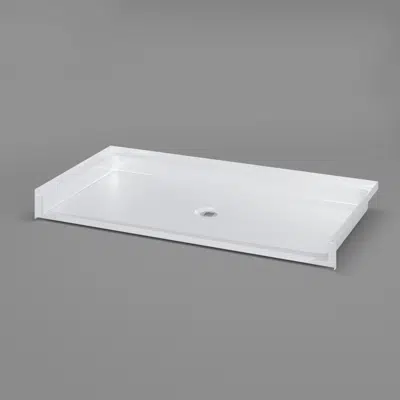 Image for 63" x 32 1/2"  ADA Roll-in Shower Pan, CENTER Drain - Title 24 - APC6332BFPANC