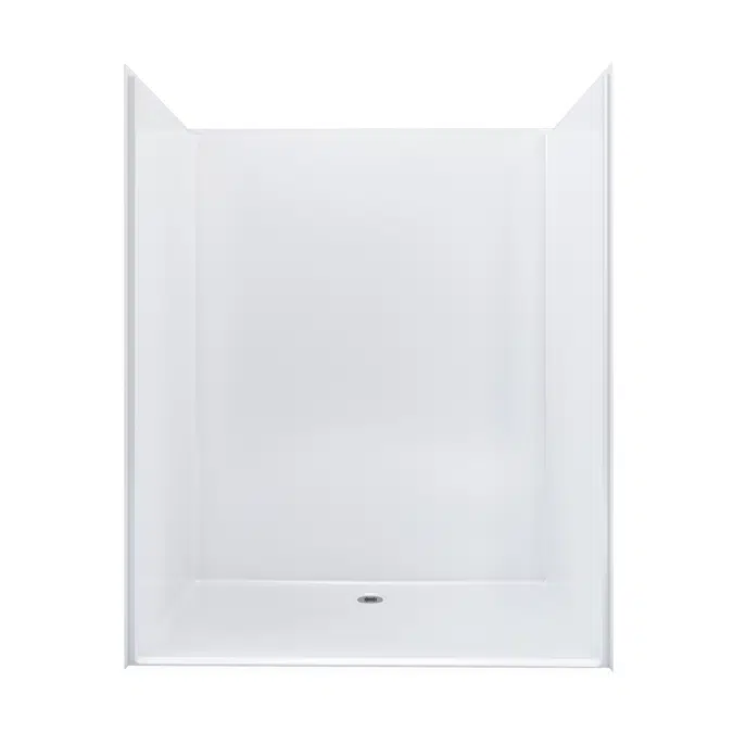 63" x 39" ADA Roll In Shower - One-piece - Title 24 - APC6339BF1P