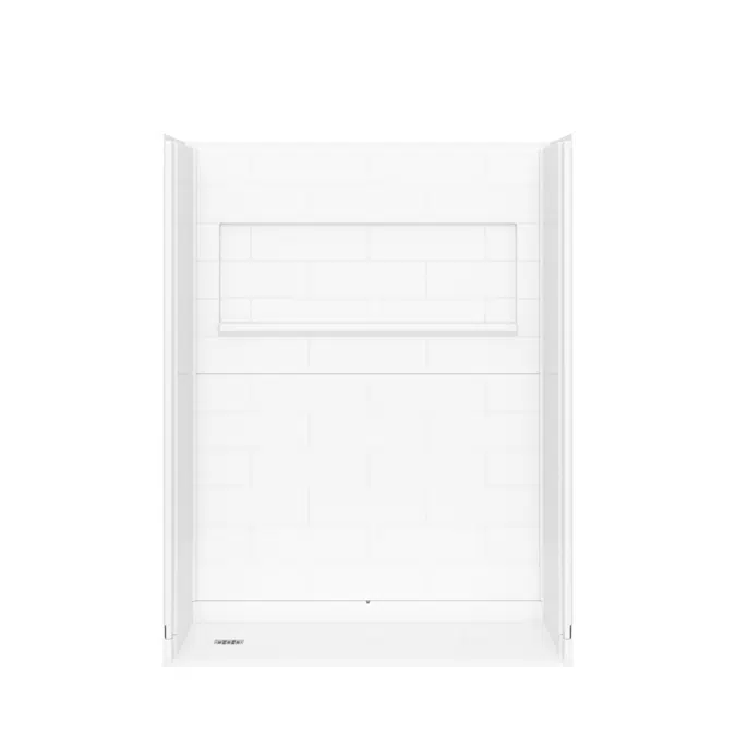 Roll-in Shower Stall, 60" x 33", LEFT drain - Freedom INSPIRE Series
