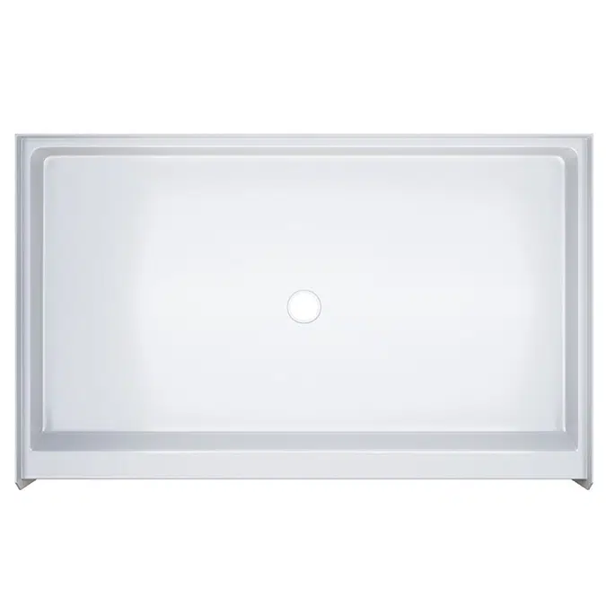 60" x 37¼" Freedom Easy Step Shower Pan, Center Drain - APF6036SHPANC