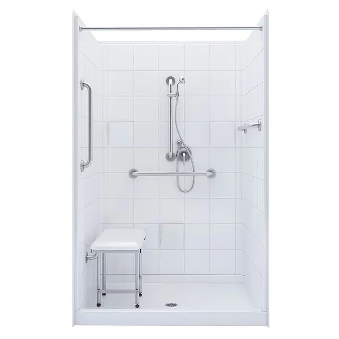 48" x 37" Freedom Easy Step Shower - APF4836SH4P3