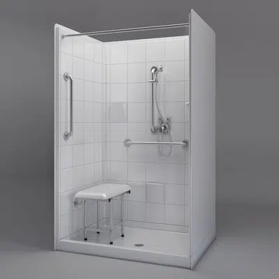 Image for 48" x 37" Freedom Easy Step Shower - APF4836SH4P3