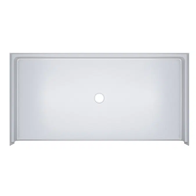 62 7/16" x 32 1/4" Freedom ADA Shower Pan, CENTER Drain - APF6232BFPANC