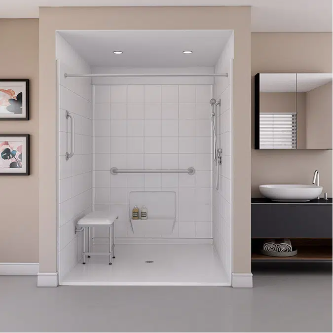 60" x 61" Freedom Accessible Shower - APF6060BF5P