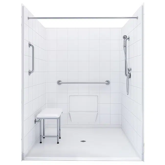 60" x 61" Freedom Accessible Shower - APF6060BF5P
