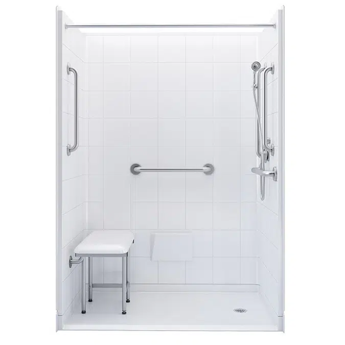 54" x 31" Freedom Accessible Shower, Right Drain - APF5430BF5PR
