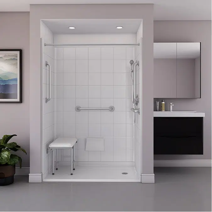 54" x 31" Freedom Accessible Shower, Right Drain - APF5430BF5PR