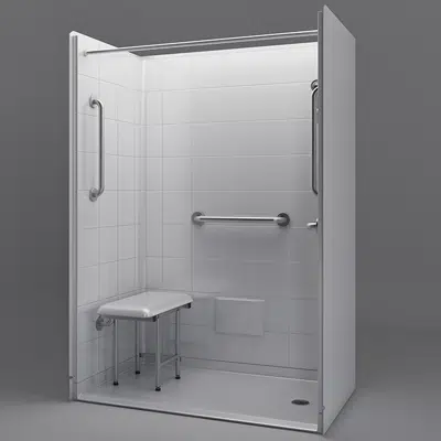 Image for 54" x 31" Freedom Accessible Shower, Right Drain - APF5430BF5PR
