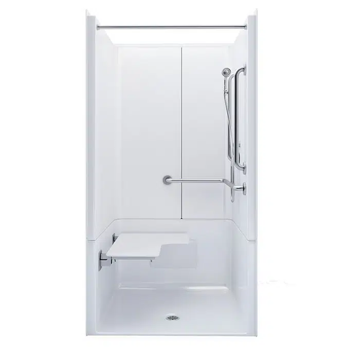 40 1/4" x 38 1/2" Freedom ADA Transfer Shower, Right Valve Wall - APFQ3637BF3PR