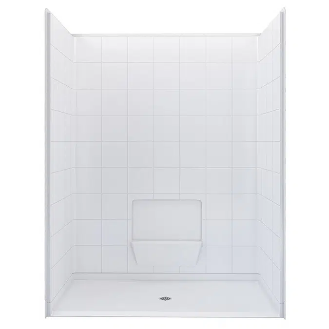 60" x 31" Freedom Accessible Showers, Center Drain - APF6030BF5PC