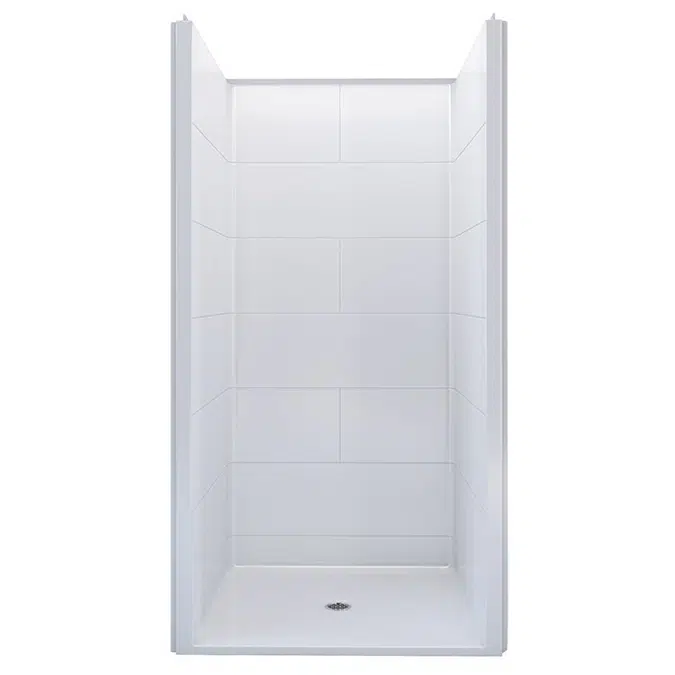38 ½" x 37⅛" Freedom ADA Transfer Shower, Right Valve wall - APFQ3838BF1PRRFR
