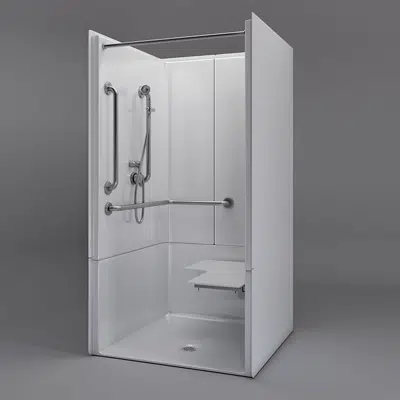 Image for 40 1/4" x 38 1/2" Freedom ADA Transfer Shower, Left Valve Wall - APFQ3637BF3PL