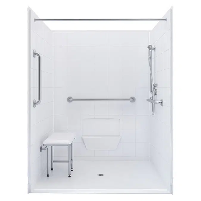 60" x 49" Freedom Accessible Shower - APF6048BF5P