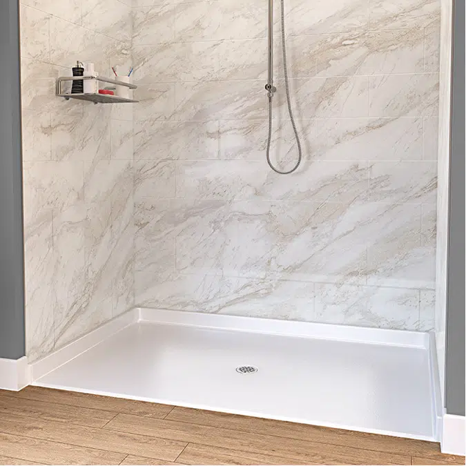 62 3/8" x 38 1/4" Freedom ADA Shower Base - APF6238BFPAN