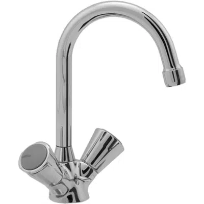 NIMBUS II MESSING BASIN MIXER RIM T.SP J150 PUW için görüntü