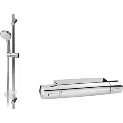 Image for NIMBUS THERMOSTATIC SHOWER MIXER EXPOSED 150MM CHROME & KIT
