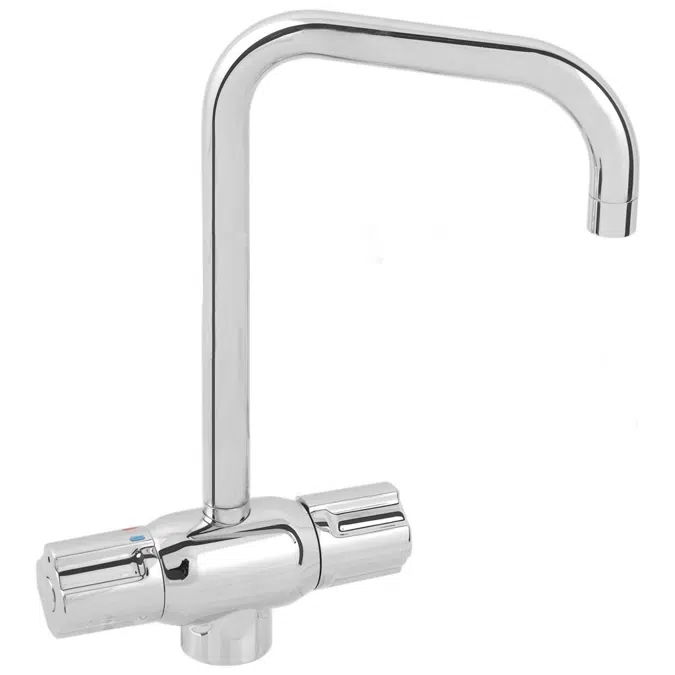 CERAPLUS SAFE THERMOSTATIC SINK MIXER, TALL SPOUT 