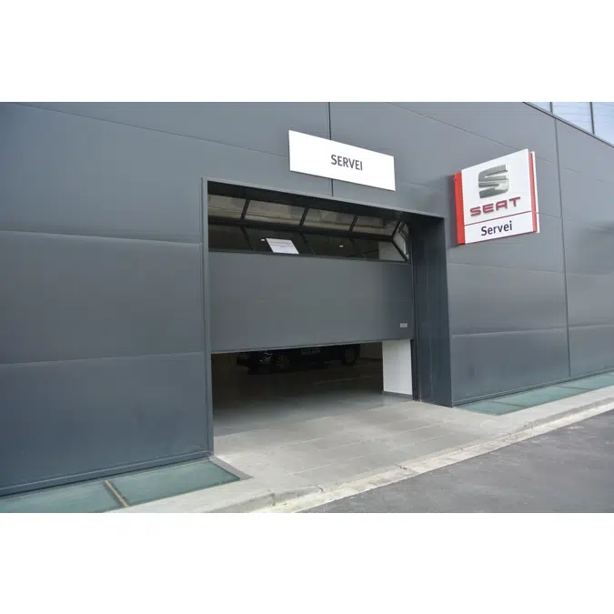 Parts delivery or warehouse doors