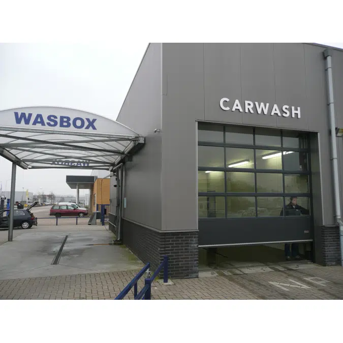 Compact carwash door